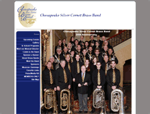 Tablet Screenshot of chesapeakebrassband.org